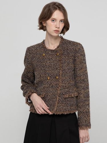 Tweed quilting jacket _ Brown - JMARK New York - Modalova