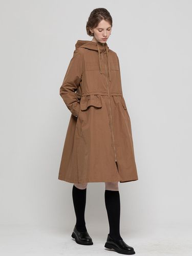 Hooded zip up outer _ Light Brown - JMARK New York - Modalova