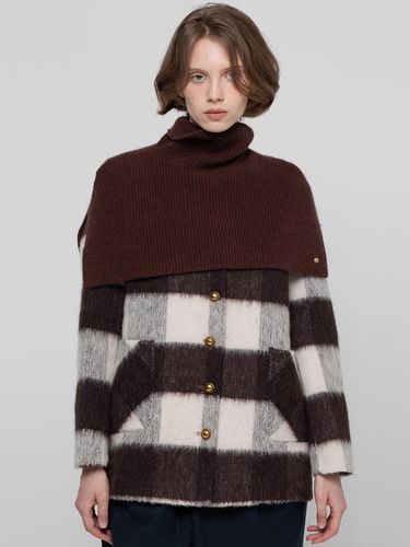 Wool stripe coat _ Brown - JMARK New York - Modalova