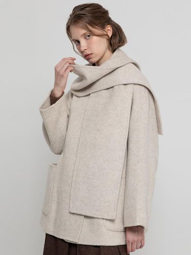 Wool half coat _ Beige - JMARK New York - Modalova