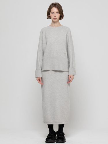 Wool banding skirt _ Gray - JMARK New York - Modalova