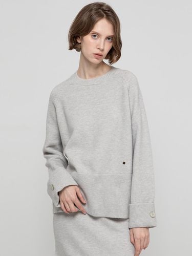 Wool roundneck knitwear _ Gray - JMARK New York - Modalova