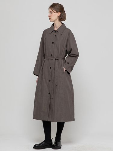 Single trench coat _ Khaki Brown - JMARK New York - Modalova