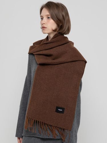 Wool long muffler _ Brown - JMARK New York - Modalova