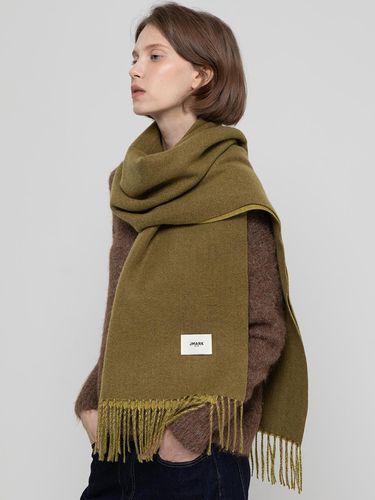 Wool long muffler _ Khaki - JMARK New York - Modalova