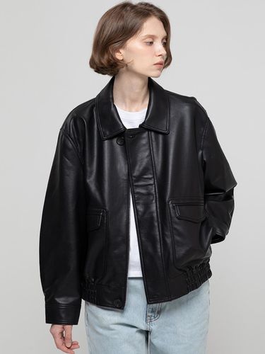 Overfit veganleather blouson _ - JMARK New York - Modalova