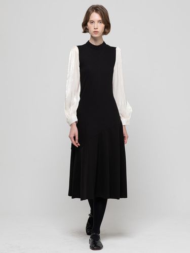 Layered chiffon dress _ Black - JMARK New York - Modalova