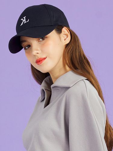 W] Cotton Embroidered Head Fit Curve Ball Cap - KOLEAT - Modalova