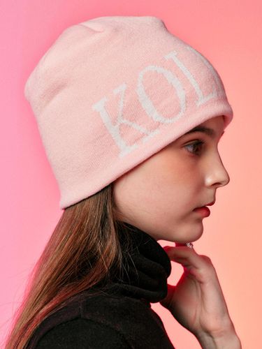 WOMEN Knit Jacquard Logo Winter Beanie [] - KOLEAT - Modalova