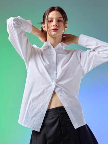 Airy CRISPY Soft Touch Long Sleeve Shirt [White] - KOLEAT - Modalova