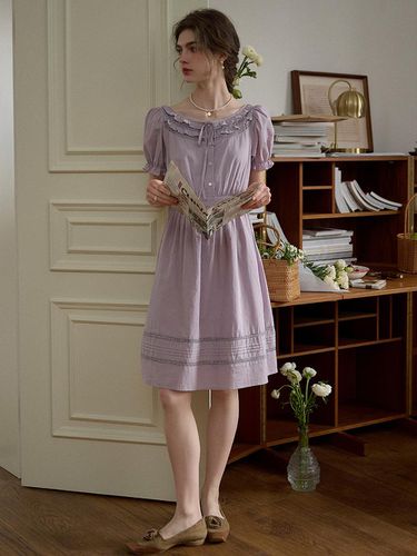 SR_Lilac lace puff dress - Simple Retro - Modalova