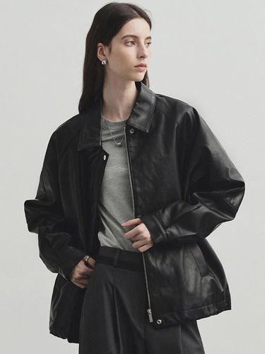 Eco-leather Oversized fit Jacket - MONGDOL - Modalova