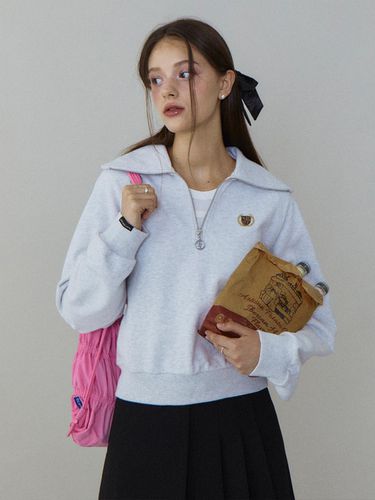 HALF ZIP-UP REGLAN SWEATSHIRT LGR - TMAKER - Modalova