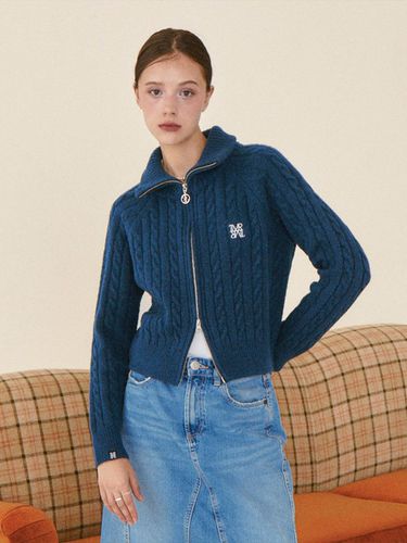 CABLE KNIT ZIP-UP DBL - TMAKER - Modalova