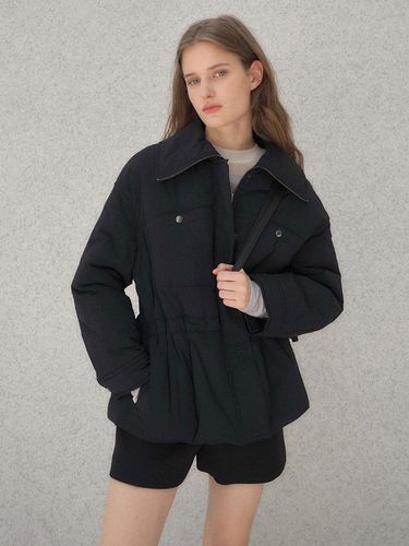 Open Collar Light Padded Jacket - LOEUVRE - Modalova