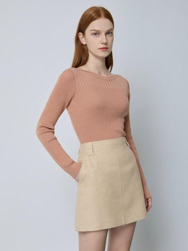 Wool blended boat neck pullover LP_C243KSK004 - CC collect - Modalova