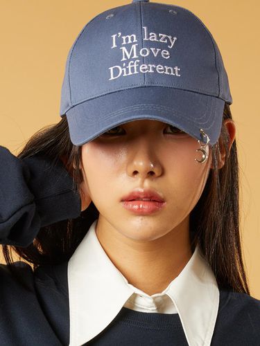 Layered Eyelet Ball Cap Lettering Embroidery Cap - KOLEAT - Modalova