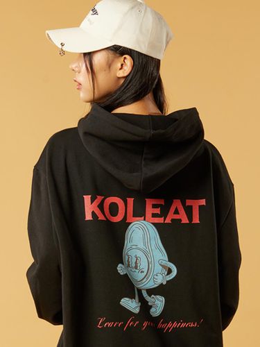 Overfit Vintage Graphic Backside AVO Hoodie - KOLEAT - Modalova