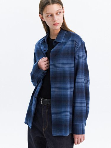 Vintage Flannel Plaid Shirt_Vintage Blue - Trip LE Sens - Modalova