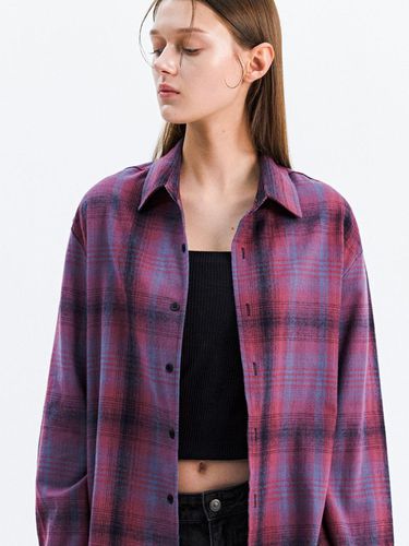 Vintage Flannel Plaid Shirt_Vintage Pink - Trip LE Sens - Modalova