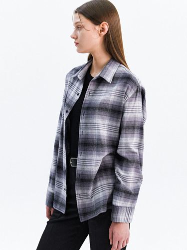 Vintage Flannel Plaid Shirt_Vintage Black - Trip LE Sens - Modalova