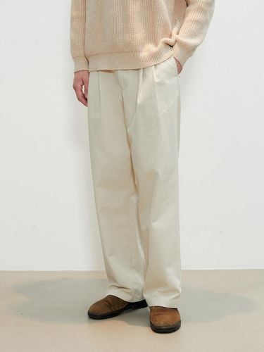 Season] Two Tuck Wide Half-Banding Cotton Pants_ - V2 - Modalova