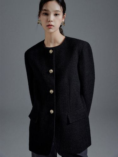 Tiana Long Wool Tweed Jacket - IvanaHelsinki - Modalova