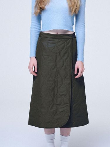 Quilting Wrap Skirt, khaki - DAUGHTER - Modalova