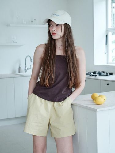 Color Banding Shorts, dust yellow - DAUGHTER - Modalova