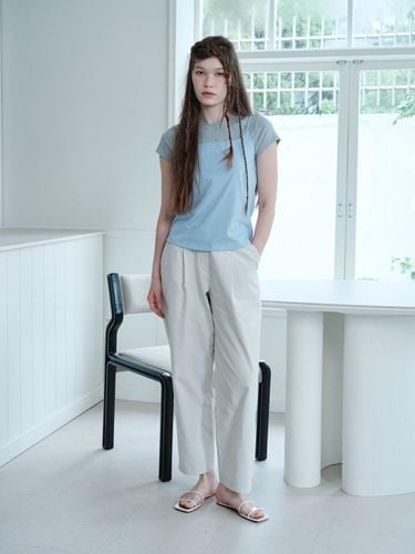 Cotton Linen Cropped Pants - DAUGHTER - Modalova