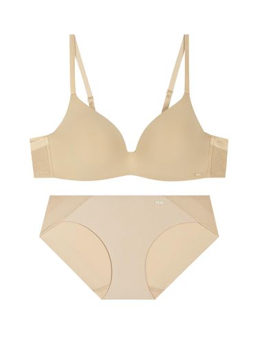 Fusing Relax Lineup Bra panties Set - Skin - ELLE INNERWEAR - Modalova