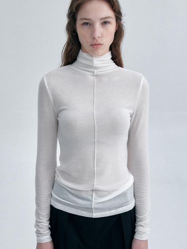 Wool Tencel Slim Turtle-neck_3color - ORE - Modalova