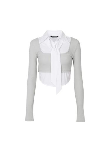 EVELYN SHIRT TOP light grey - PAIN OR PLEASURE - Modalova