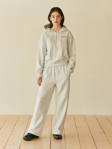 EASY SWEAT PANTS_WHITE MELANGE - Authenti - Modalova