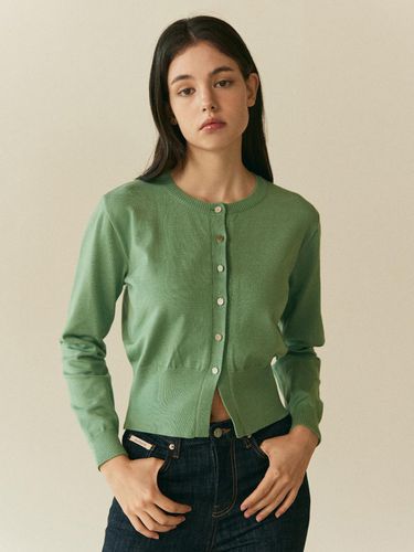 BASIC CARDIGAN_GREEN - Authenti - Modalova