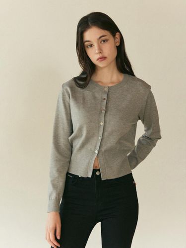 BASIC CARDIGAN_GRAY - Authenti - Modalova