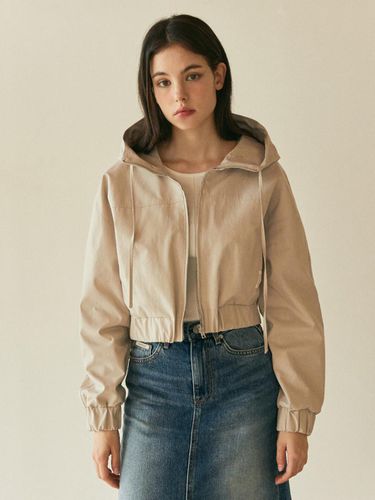 HOODED BLOUSON_BEIGE - Authenti - Modalova