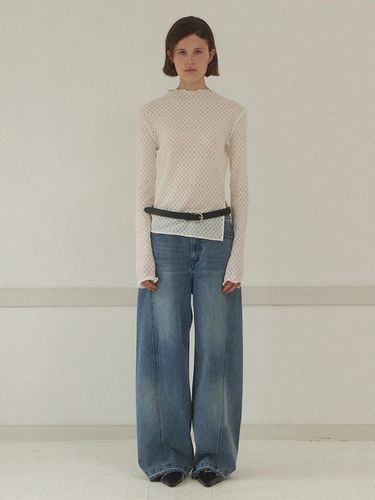 Side Line Wide Denim Pants - Atelier Nain - Modalova