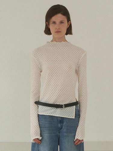 Wrinkle Half Neck Slim T-shirt - Atelier Nain - Modalova