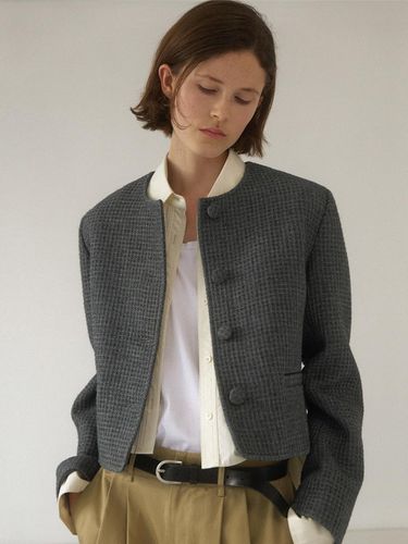 Moc Round Neck Cropped Jacket - Atelier Nain - Modalova