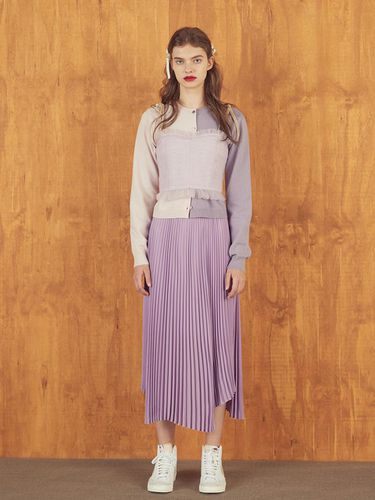 ASYMMETRICAL PLEATED SKIRT - PURPLE - JOHNNY HATES JAZZ - Modalova