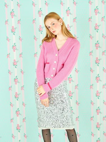 COLOR LINE CARDIGAN - PINK - JOHNNY HATES JAZZ - Modalova