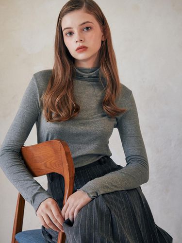 WOOL SPAN TURTLENECK_4COLORS - ouel - Modalova