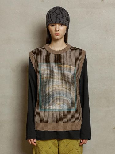 STRATUM KNIT VEST / DARK BEIGE - UNALLOYED - Modalova