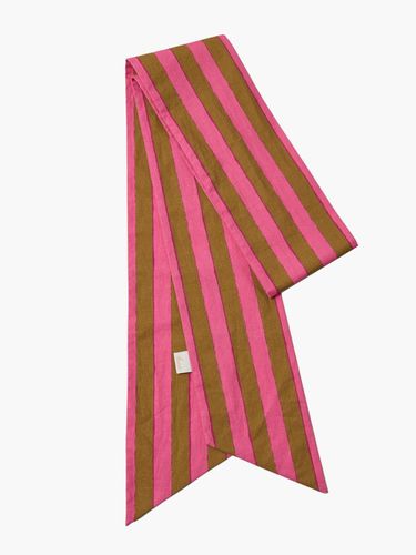 Multi-Striped Scarf, Pink Brown - KUME - Modalova