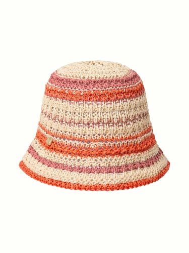 Paper Thread Knitted Bucket Hat - KUME - Modalova