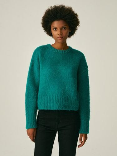 SOFT BRUSH KNITWEAR_GREEN - LADYVOLUME - Modalova