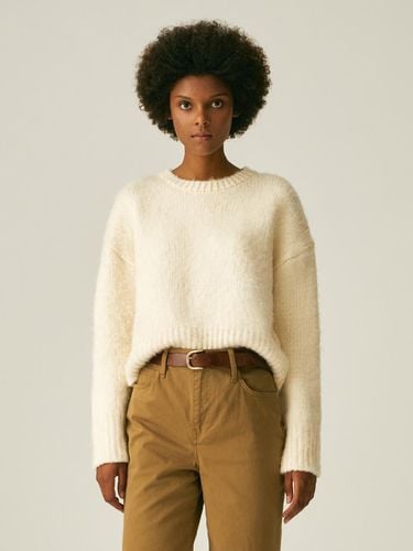 SOFT BRUSH KNITWEAR_LIGHT BEIGE - LADYVOLUME - Modalova