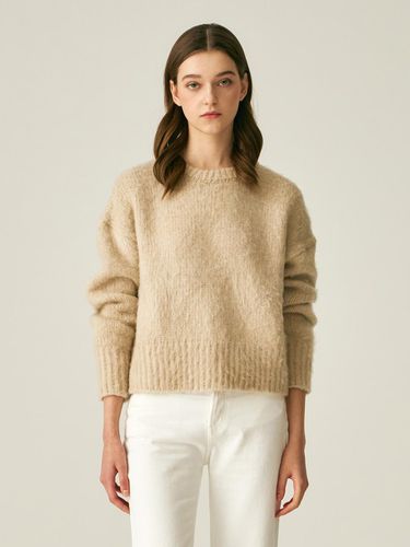 SOFT BRUSH KNITWEAR_BEIGE - LADYVOLUME - Modalova