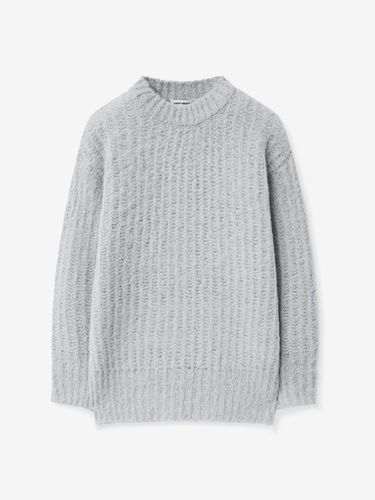 CASHMERE BRUSH KNITWEAR_LIGHT GRAY - LADYVOLUME - Modalova